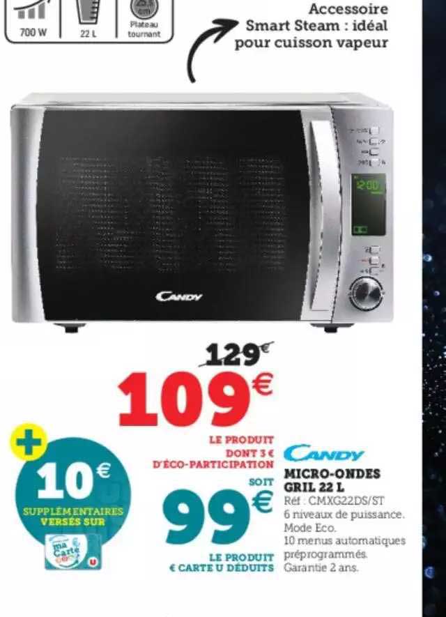 micro-ondes gril 22 l candy