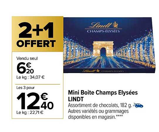 mini boîte champs élysées lindt