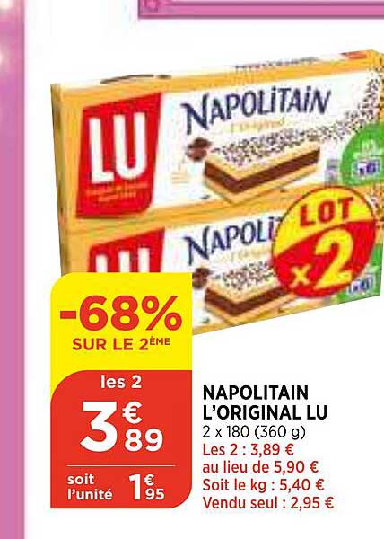 Napolitain L'original Lu