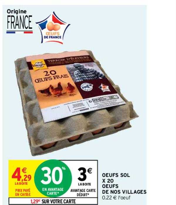 oeufs sol x20 de nos villages