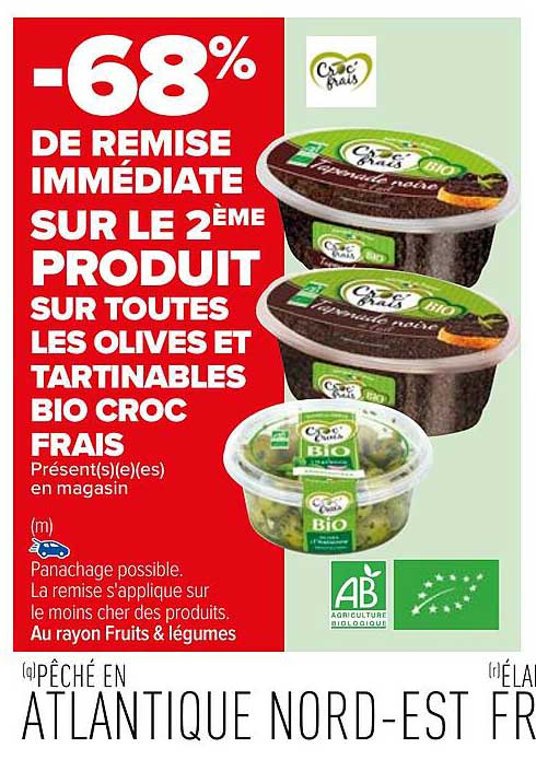 Olives Et Tartinables Bio Croc Frais