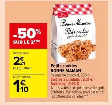 petits cookies bonne maman