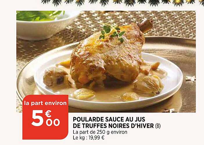 poularde sauce au jus de truffes noires d'hiver