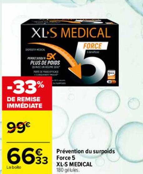 prévention du surpoids force 5 xl-s medical