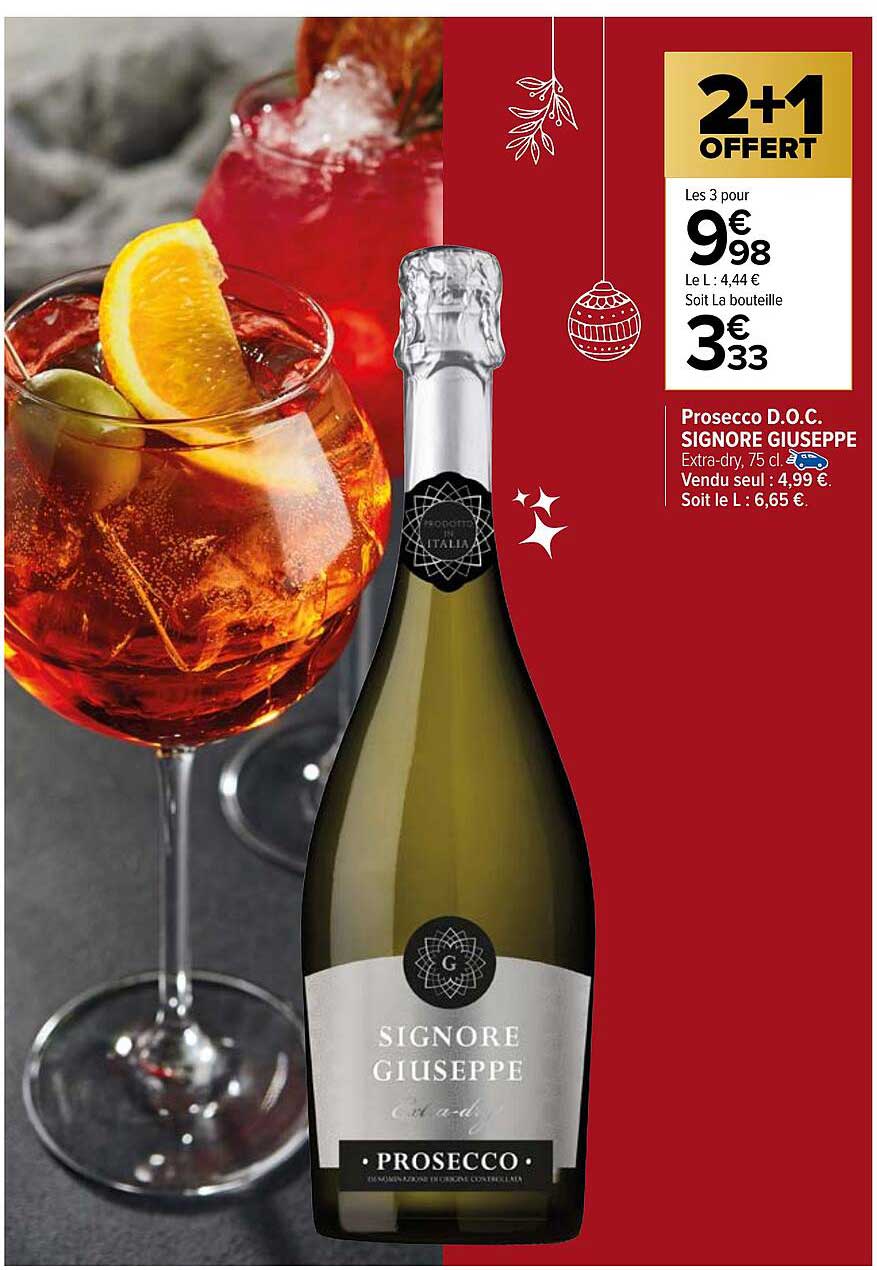 prosecco d.o.c. signore giuseppe