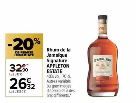 rhum de la jamaïque signature appleton estate