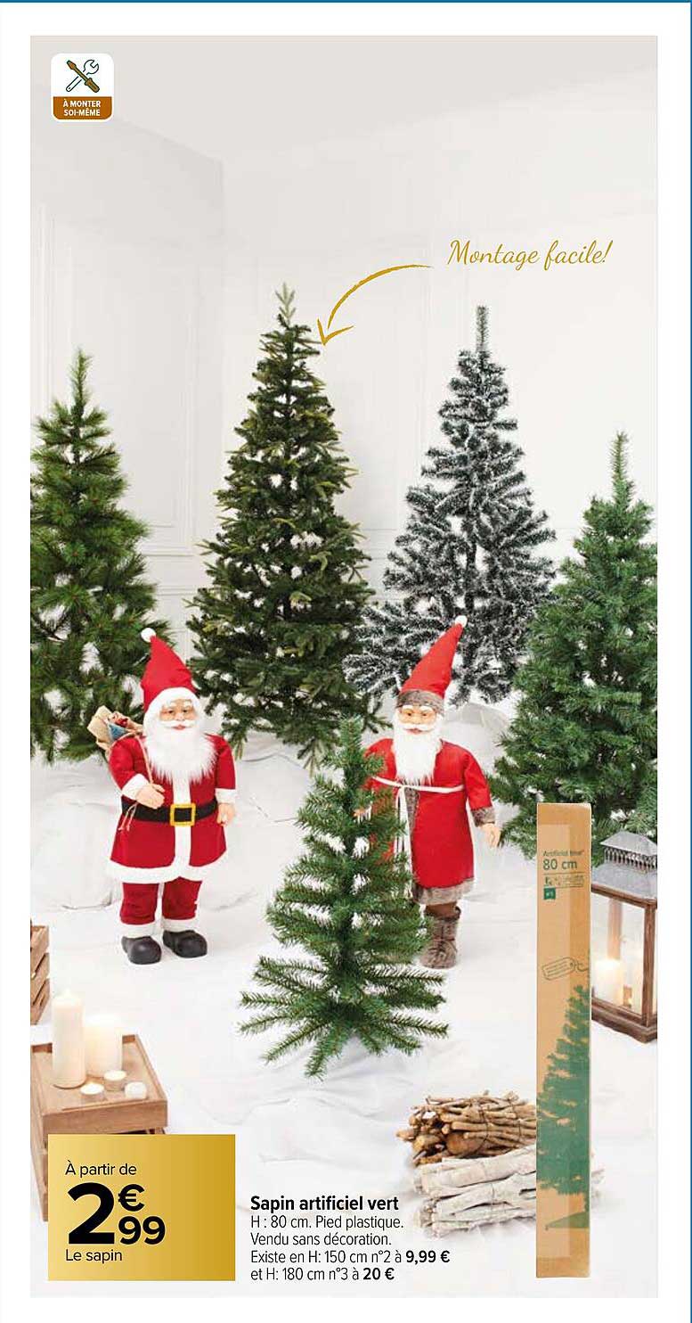 sapin artificiel vert