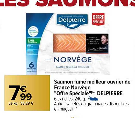saumon fumé meilleur ouvrier de france norvège "offre spéciale" delpierre