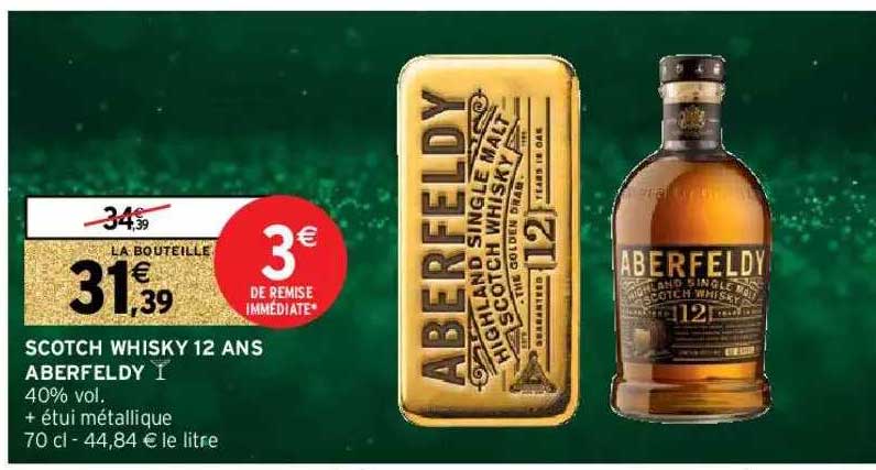 scotch whisky 12 ans aberfeldy