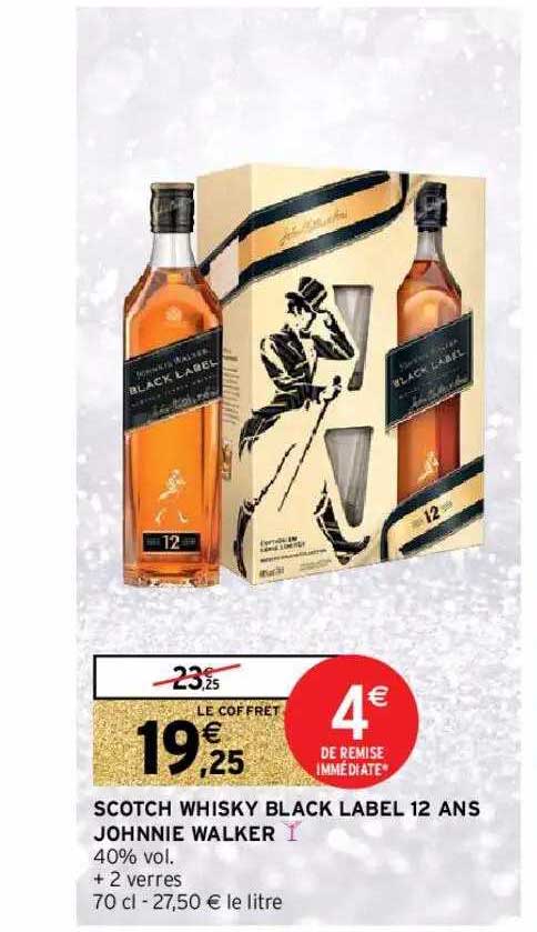 scotch whisky black label 12 ans johnnie walker