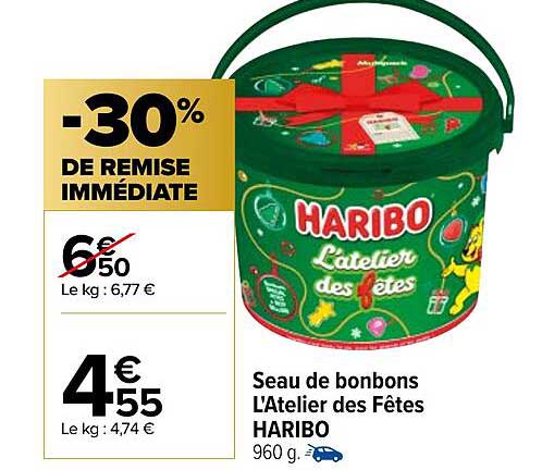 seau de bonbons l'atelier des fêtes haribo