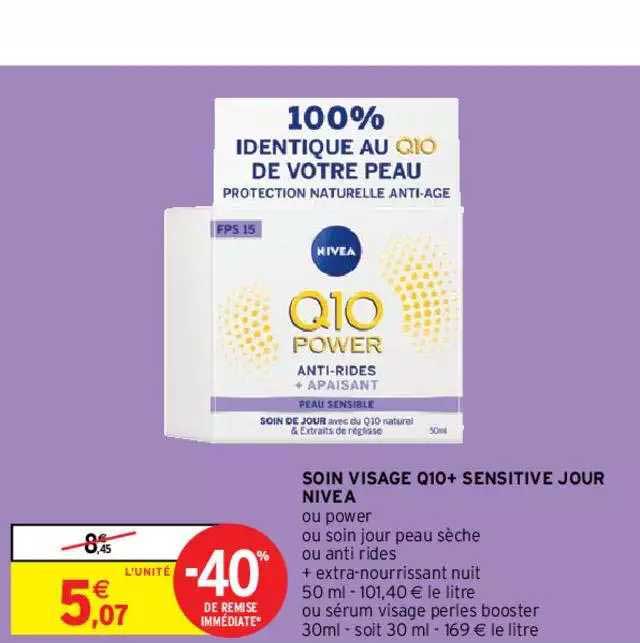 Soin Visage Q10+ Sensitive Jour Nivea