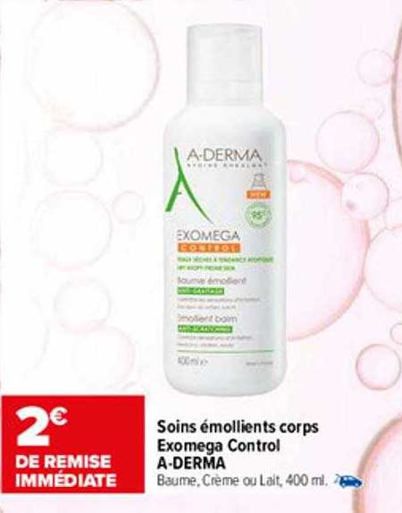 soins émollients corps exomega control a-derma