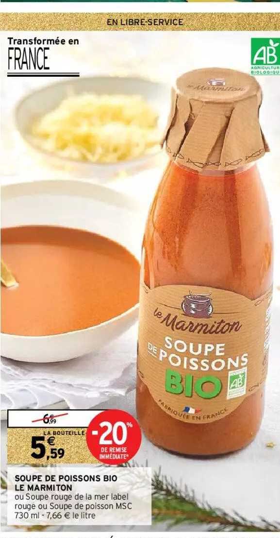 Soupe De Poissons Bio Le Marmiton