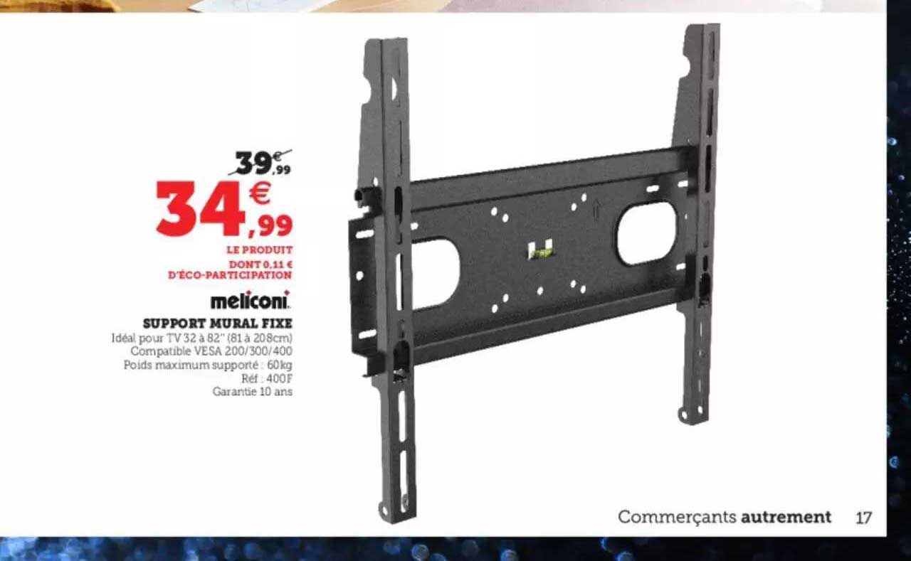 Support Mural Fixe Meliconi