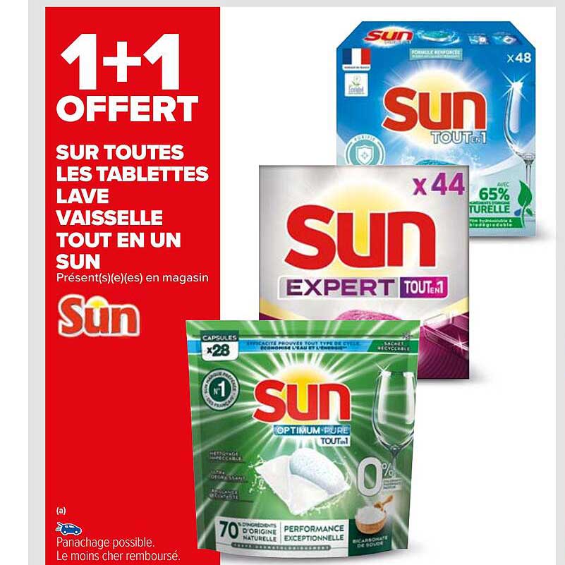 Tablettes Lave Vaisselle Tout En Un Sun