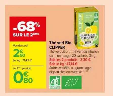 Thé Vert Bio Clipper