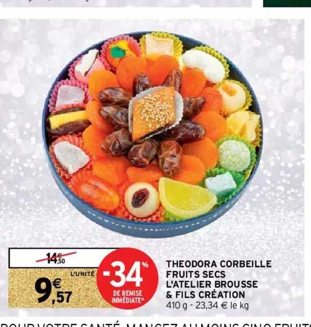 Théodora Corbeille Fruits Secs L'atelier Brousse & Fils Création