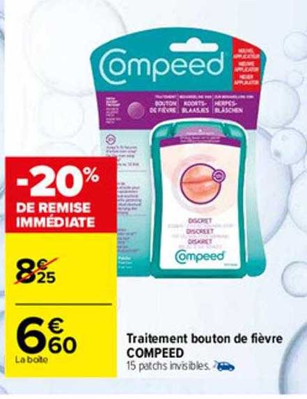 traitement bouton de fièvre compeed