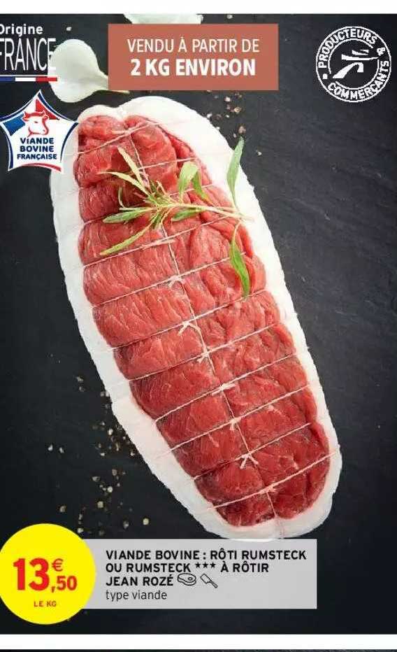viande bovine : rôti rumsteck ou rumsteck à rôtir jean rozé