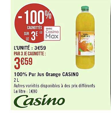 100% Pur Jus Orange Casino