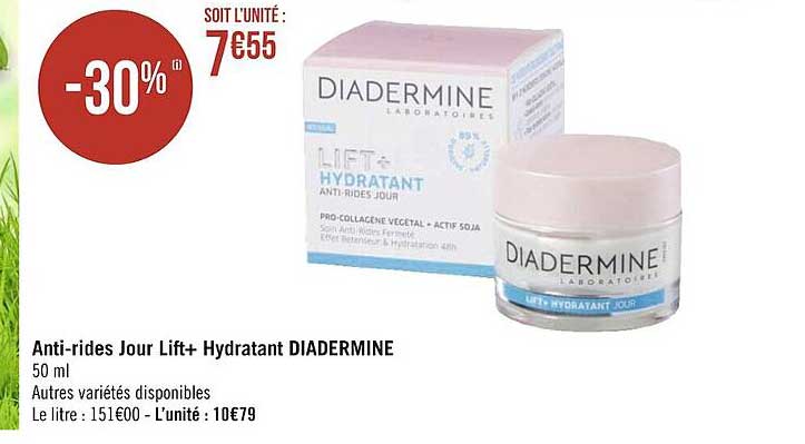 Anti-rides Jour Lift+ Hydratant Diadermine