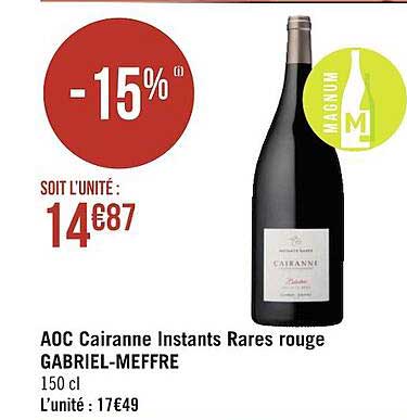 aoc cairanne isntants rares rouge gabriel-meffre