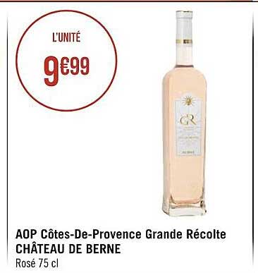 aop côtes-de-provence grande récolte