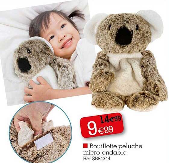 bouillotte peluche micro-ondable