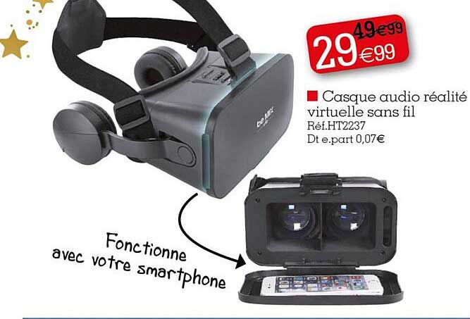 casque audio réalité virtuelle sans fil