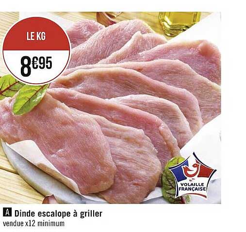 Dinde Escalope à Griller