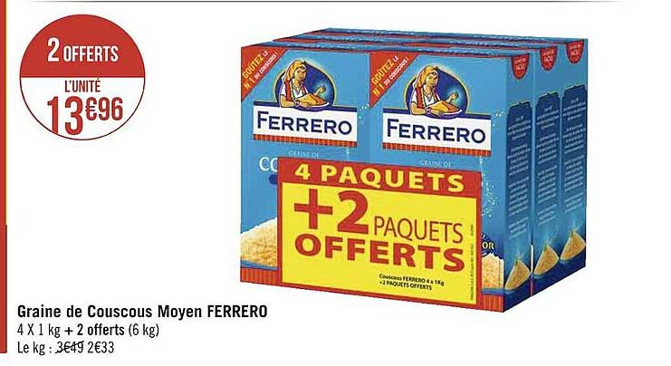 graine de couscous moyen ferrero