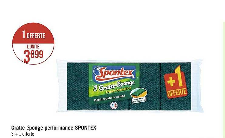 Gratte éponge Performance Spontex