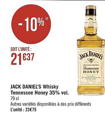 jack daniel's whisky tennessee honey 35% vol.