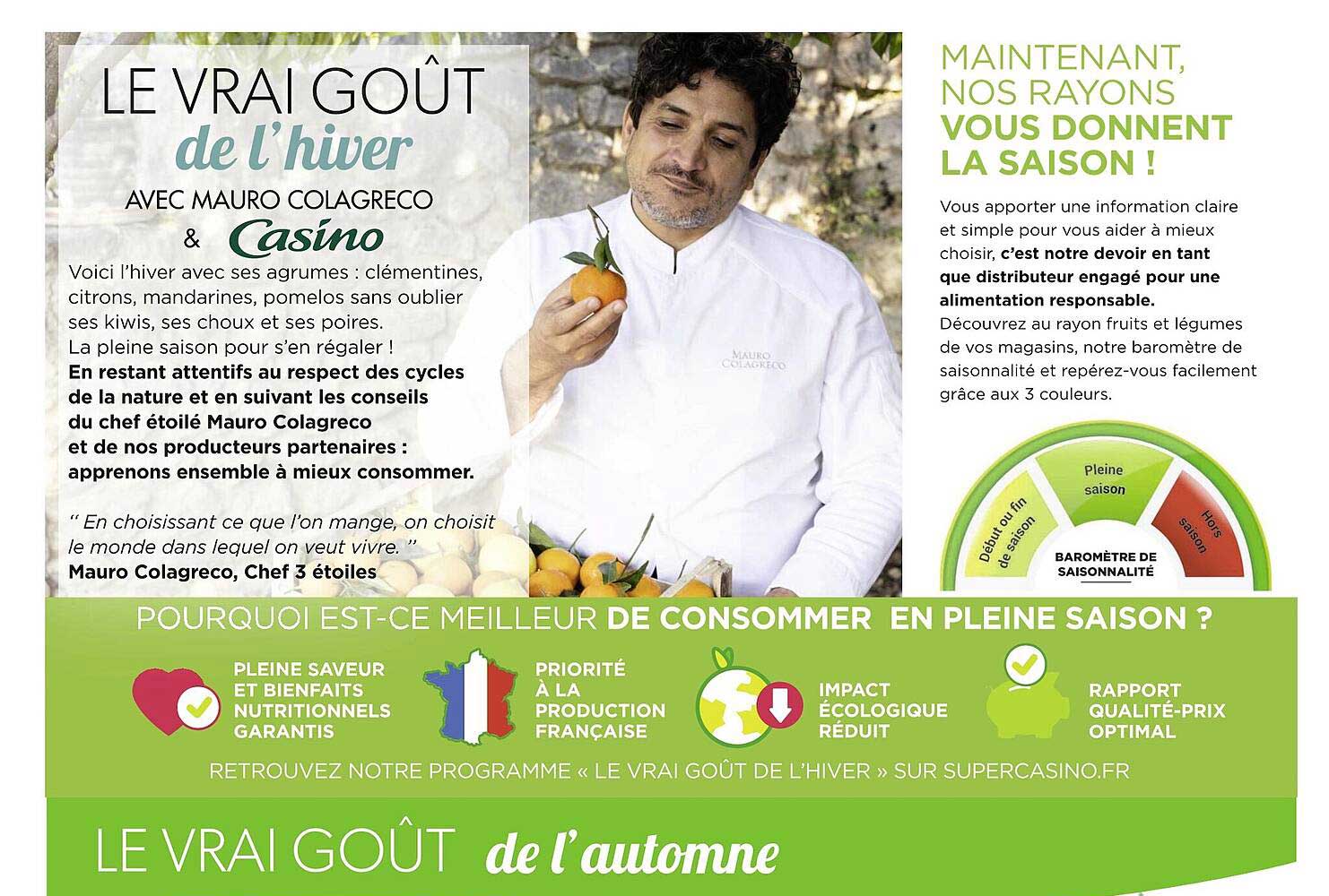 Le Vrai Goût De L'hiver Avec Mauro Colagreco & Casino
