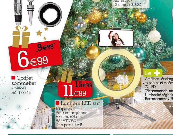 Lumière Led Sur Trépied, Coffret Sommelier 4 Pièces