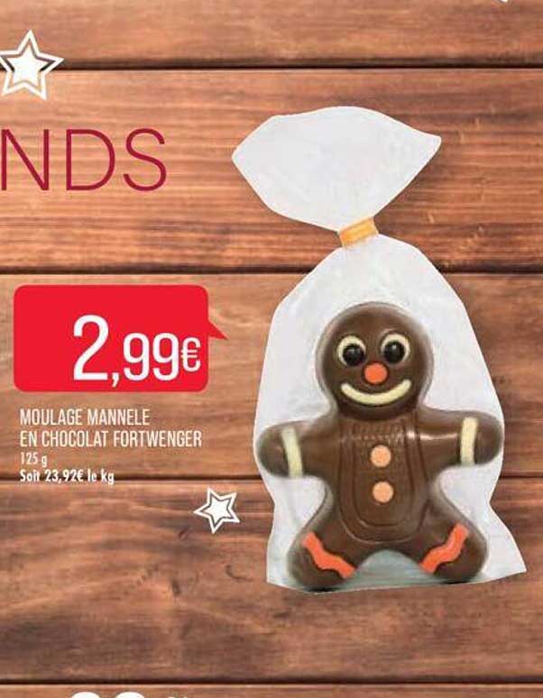 moulage mannele en chocolat fortwenger