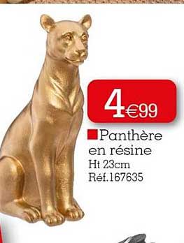 panthère en résine