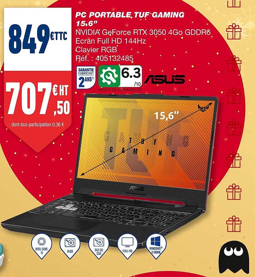 pc portable tuf gaming 15,6"