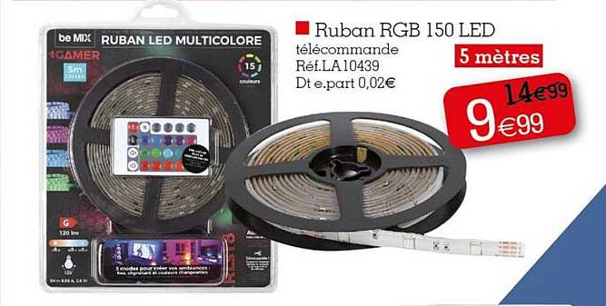 Ruban Rgb 150 Led