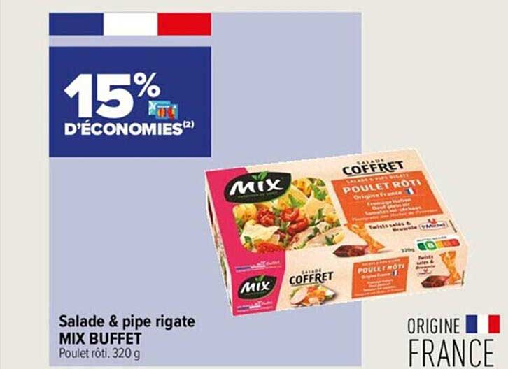 Salade & Pipe Rigate Mix Buffet