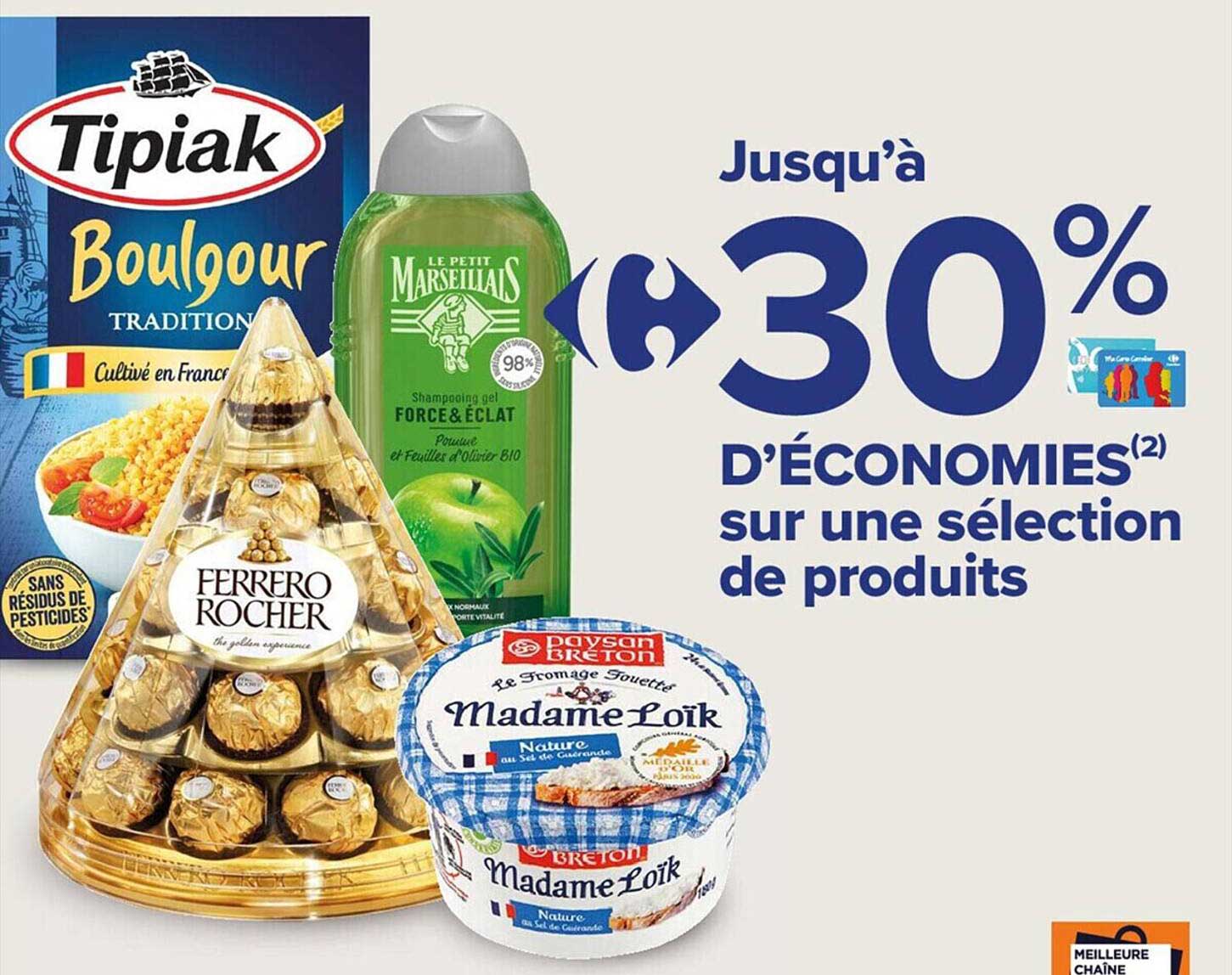 tipiak, ferrero rocher, le petit marseillais, paysan breton