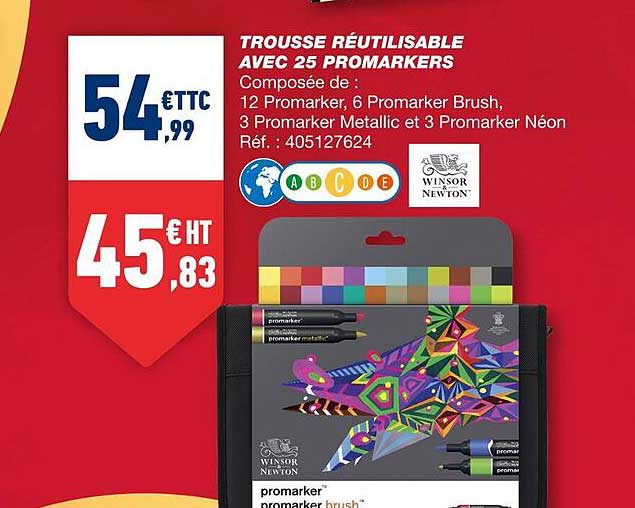trousse réutilisable avec 25 promarkers