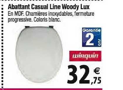 abattant casual line woody lux