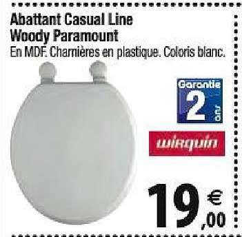 abattant casual line woody paramount