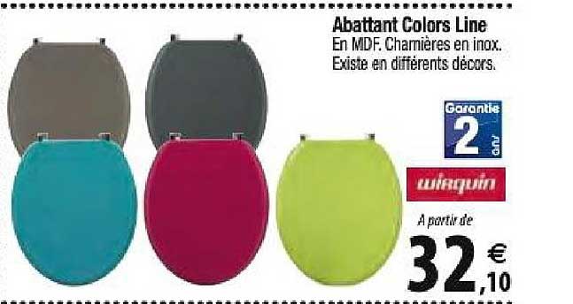 abattant colors line