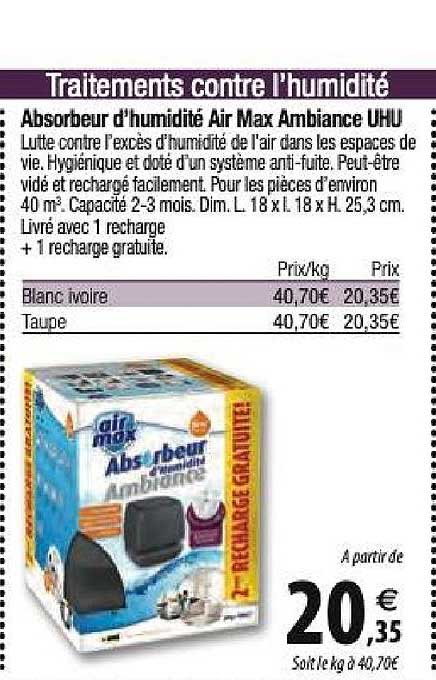 absorbeur d'humidité air max ambiance uhu