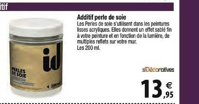 additif perle de soie décoratives