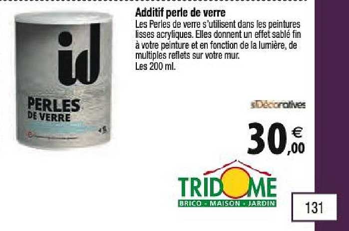 additif perle de verre decoratives