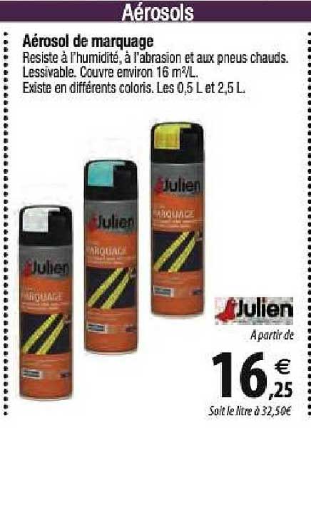 Aérosol De Marquage Julien